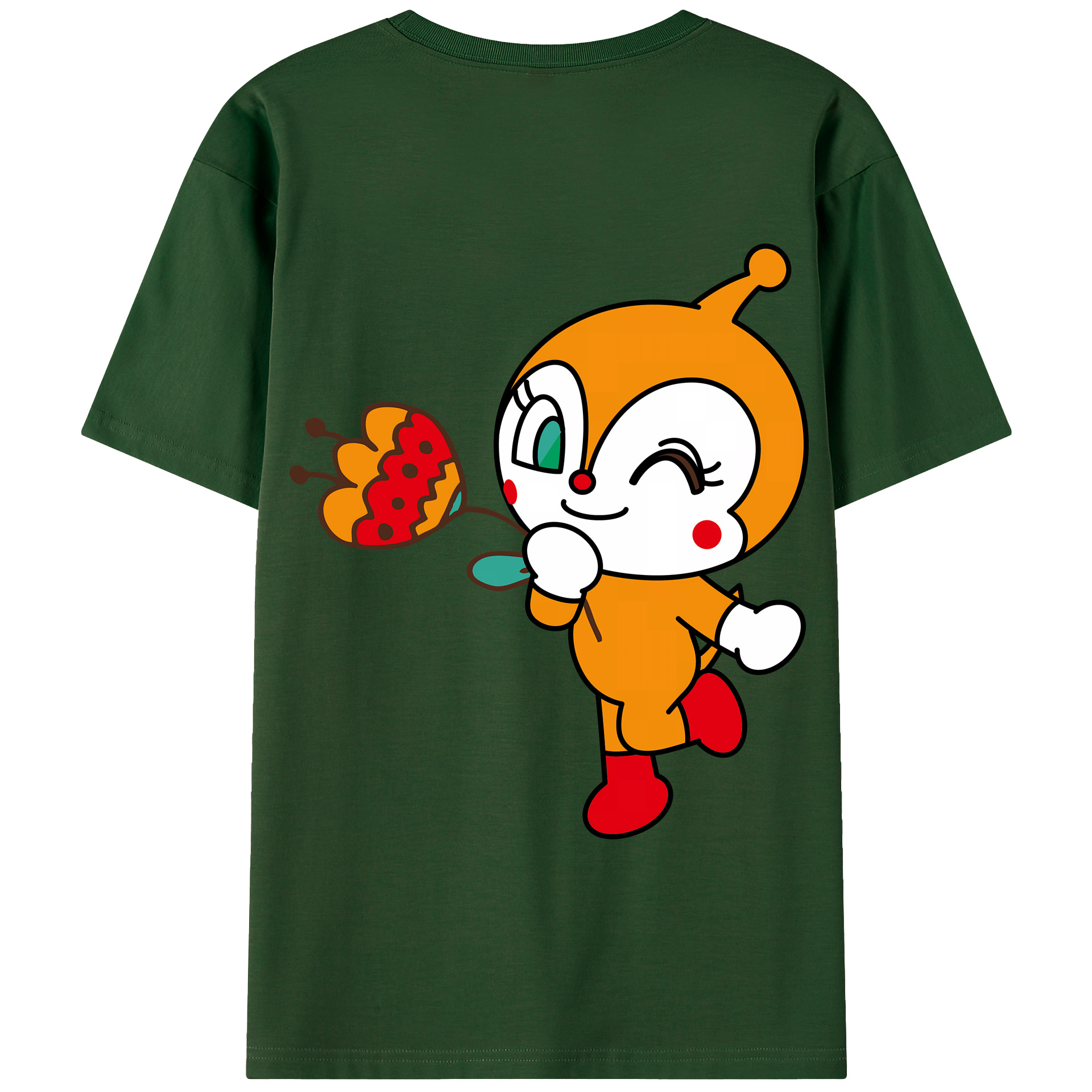 アンパンマン Anpanman 綿100％半袖Tシャツ（背面プリント）